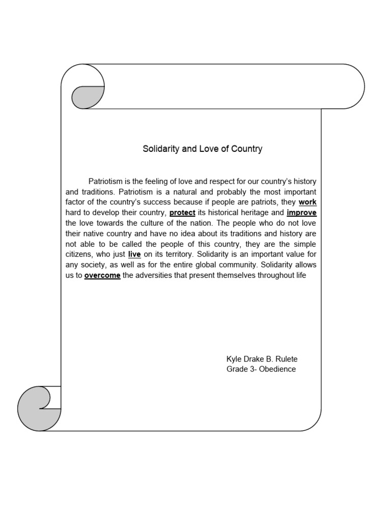 Love of Country and Global Solidarity PDF