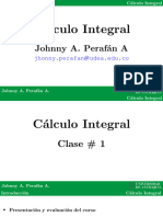 Cálculo integral clase 1 introducción 