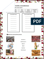 Countable Uncountable Nouns