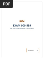 IBM EXAM 000-539 IBM Tivoli Storage Manager V6.2 Administration