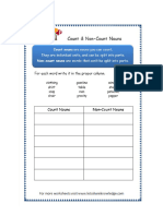 Grade 3 Worksheets Count and Noncount Nouns Page 6