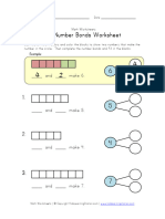 Number Bonds Worksheet