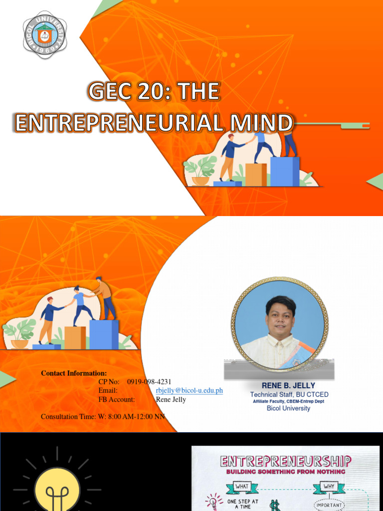 Intro - The Entrepreneurial Mind | PDF | Entrepreneurship | Cognitive ...