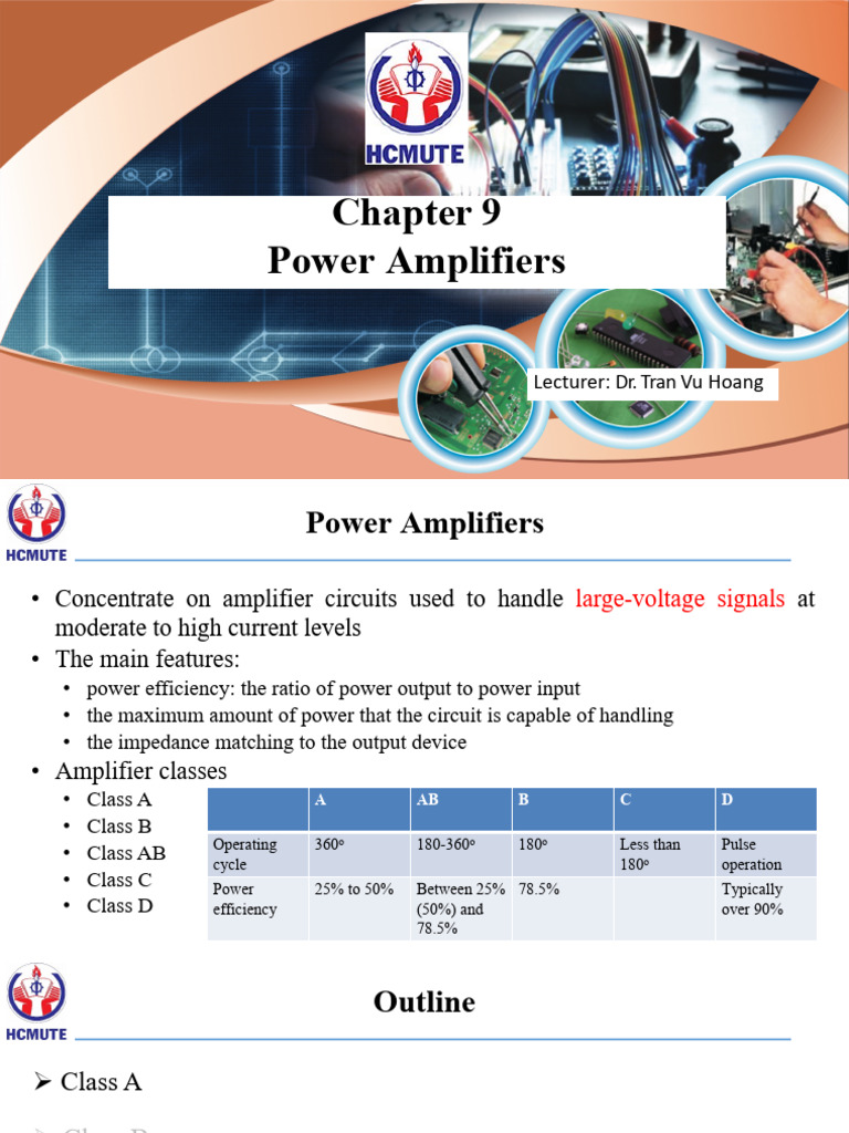 Chap9 Power Amplifiers PDF Amplifier Alternating Current