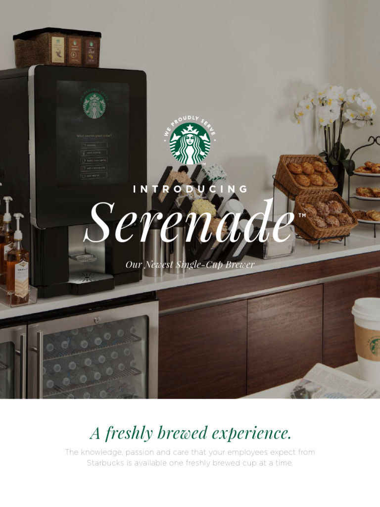 Starbucks Serenade Office Coffee Compressed PDF Starbucks Coffee