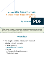 Lecture#6 - Chap#2 (Syntax Directed Translator (Part-II) )