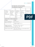 Algebraic Expressions and Linear Equations