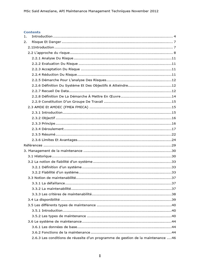 Maintenance Management | PDF
