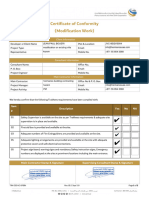 8 COC For Modification Work