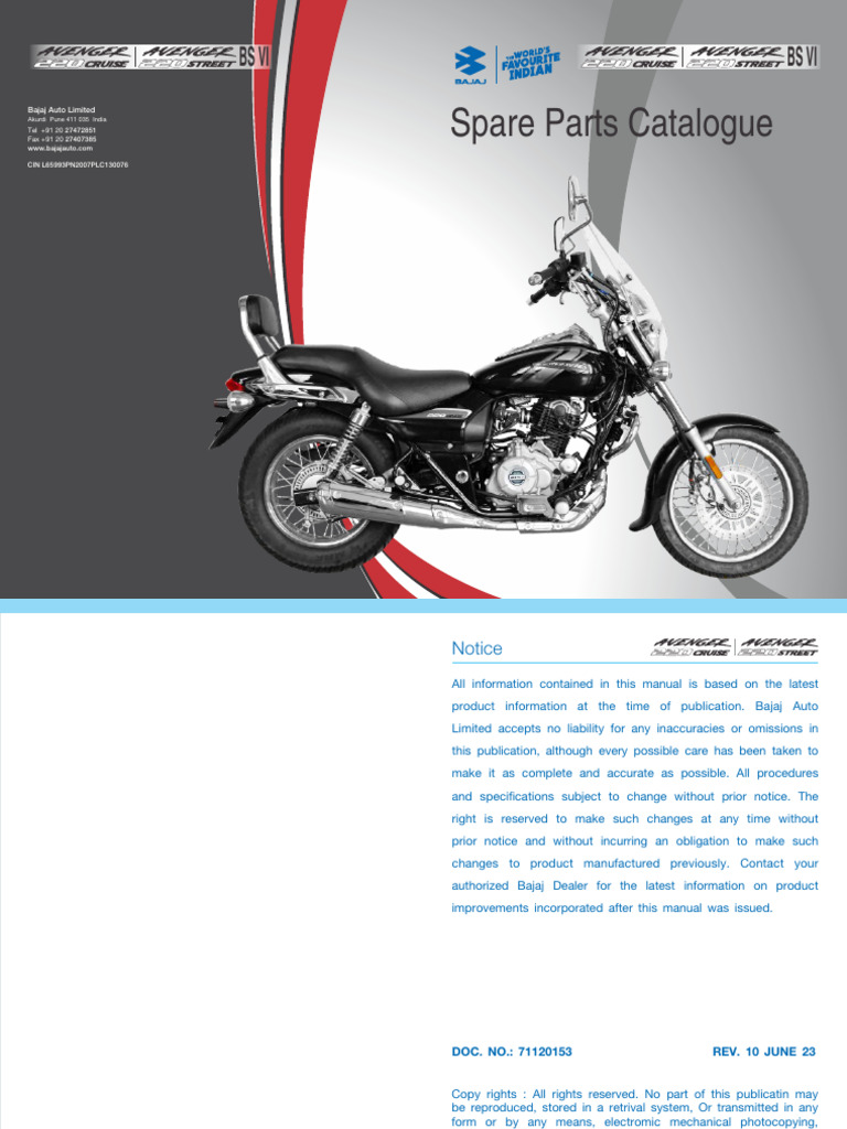 OBD2 Avenger 220 Cruise Street BS VI Rev 10 June 23cda12031 PDF