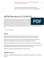 ASTM Standards & COVID-19