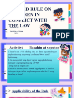 Revised Rule On Children in Conflict With The Law: Presented by