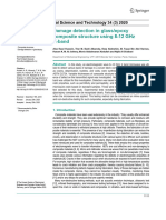 Damage Detection in Glassepoxy Composite Structure Using 8-12 GHZ X-Band