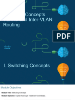 Switching Concepts, VLANs and Inter-VLAN Routing