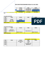 Jadwal Les Mulai 31juli 2023