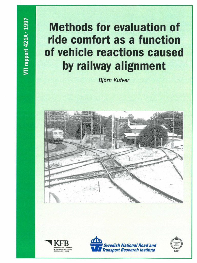 Evaluating Railway Ride Comfort Methods | PDF