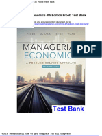 Managerial Economics 4th Edition Froeb Test Bank Full Download
