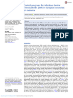 Control Programs For Infectious Bovine Rhinotracheitis Ibr in European Countries An Overview