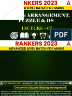 Seating Arrangement, Puzzle & DS: Lecture - 07