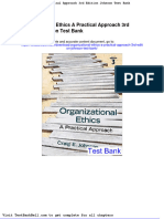 Organizational Ethics A Practical Approach 3rd Edition Johnson Test Bank Full Download