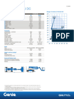 Genie ZX-135/70 Specifications Overview | PDF | Pressure | Car