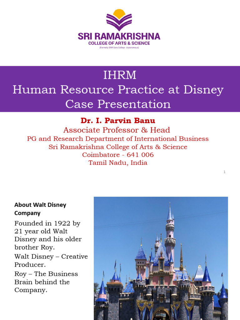 Case Study Walt Disney PDF Walt Disney Economies
