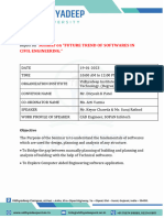 Report On Future Trend of Software in Civil Engineering (SOPAN Infotech)