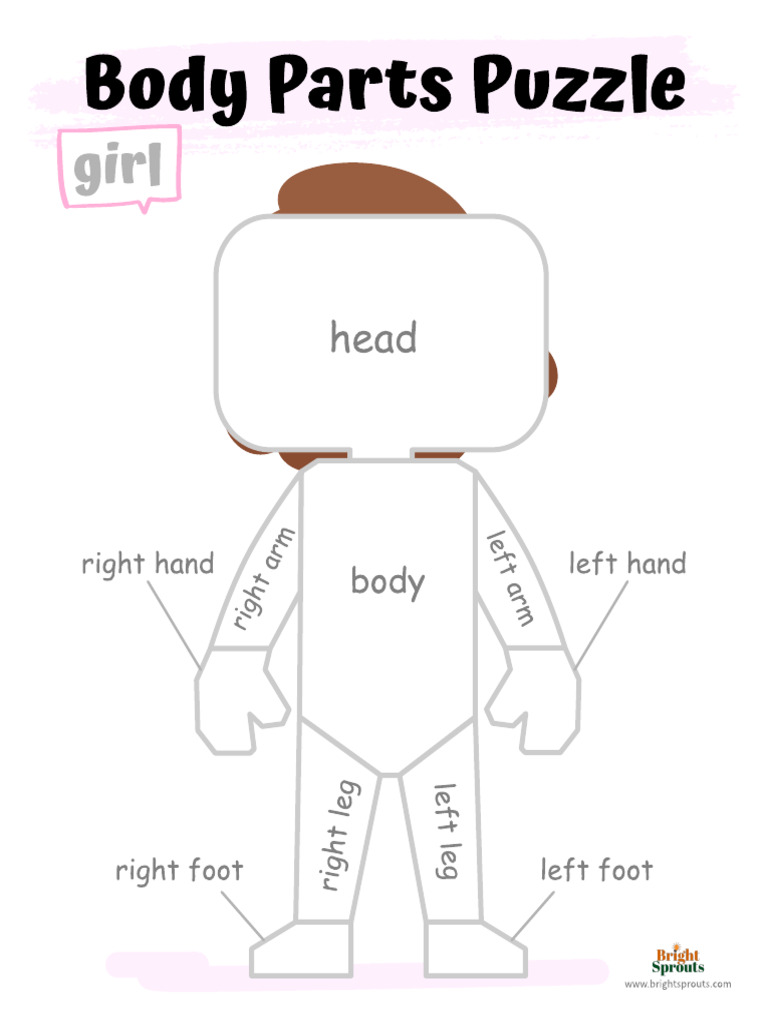 11-Body Parts Puzzle Girl | PDF