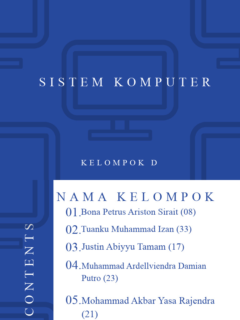 Blue Computer Icon Background Technology Presentation | PDF