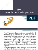 ZDP Vygotsky: Zona de desarrollo próximo