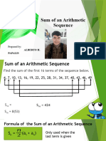 Sum of An Arithmetic Sequence and Arithmetic Mean