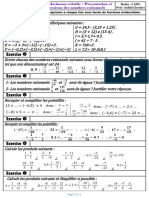 2 APIC Série 1 Nombres Décimaux Relatifs - Présentation Et Comparaison Des Nombres Rationnels