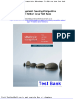 Strategic Management Creating Competitive Advantages 7th Edition Dess Test Bank Full Download