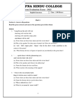 20 English Litreature Gr 10 - 1st Term - JHC Examination