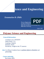 Polymer Science and Engineering - Part I