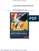 Test Bank For Concise History of Western Music 5th by Hanning Full Download