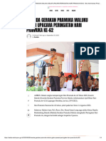 Kwarda Gerakan Pramuka Maluku Gelar Upacara Peringatan Hari Pramuka Ke-62 - Biro Administrasi Pimpinan Setda Maluku