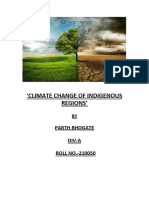 Climate Change of Indigenous Regions