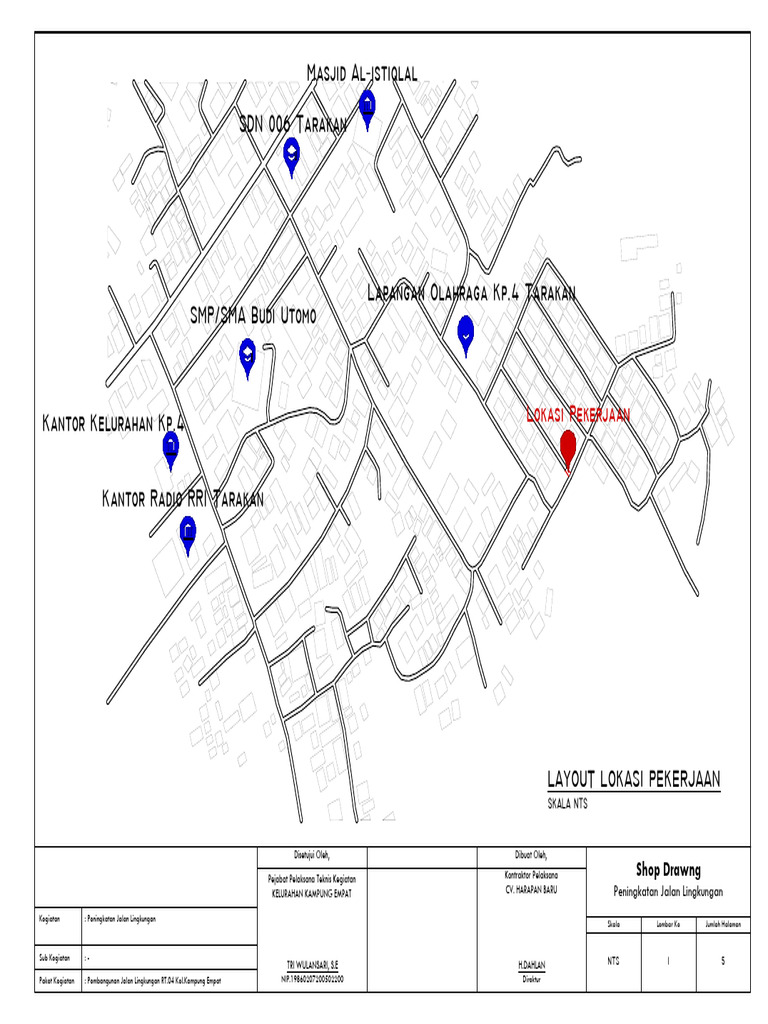 Pembangunan Jalan Lingkungan RT.04 | PDF