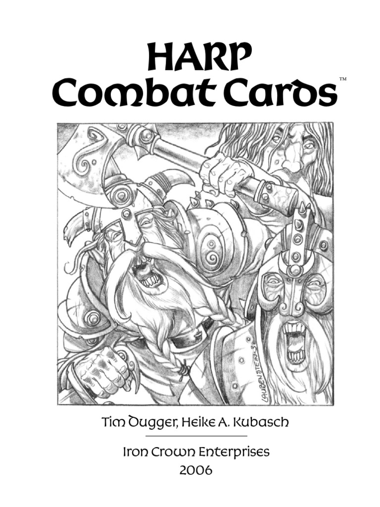 HARP Combat Cards PDF