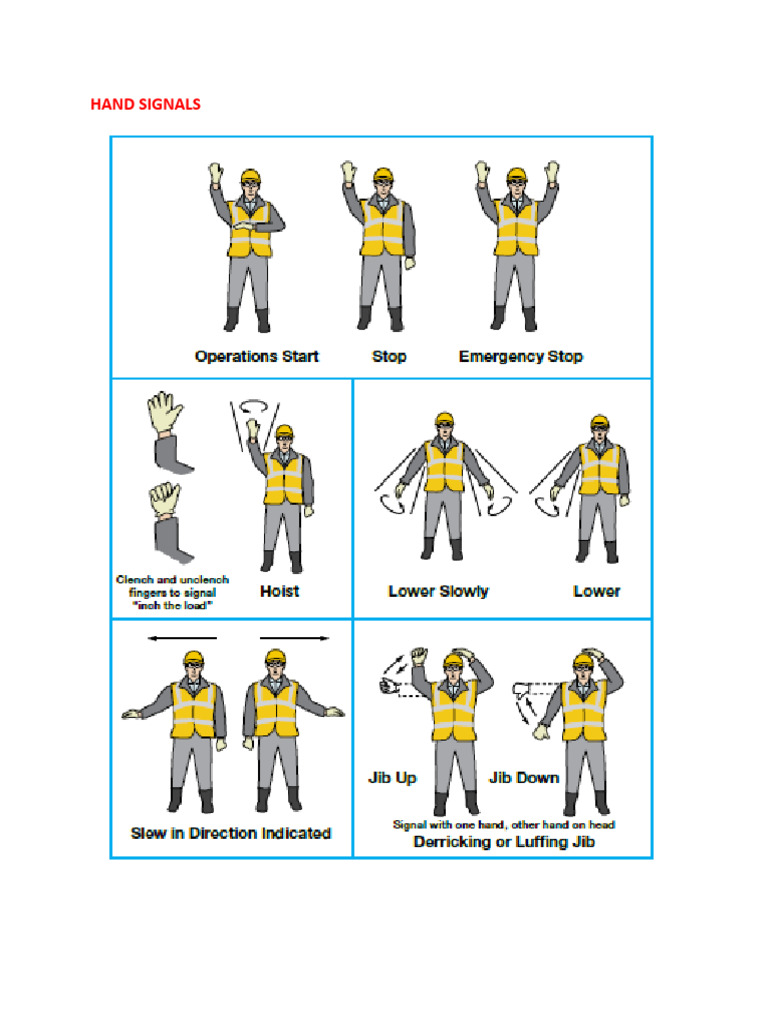 Hand Signals PDF