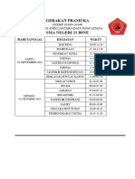 Susunan Jadwal Pramuka