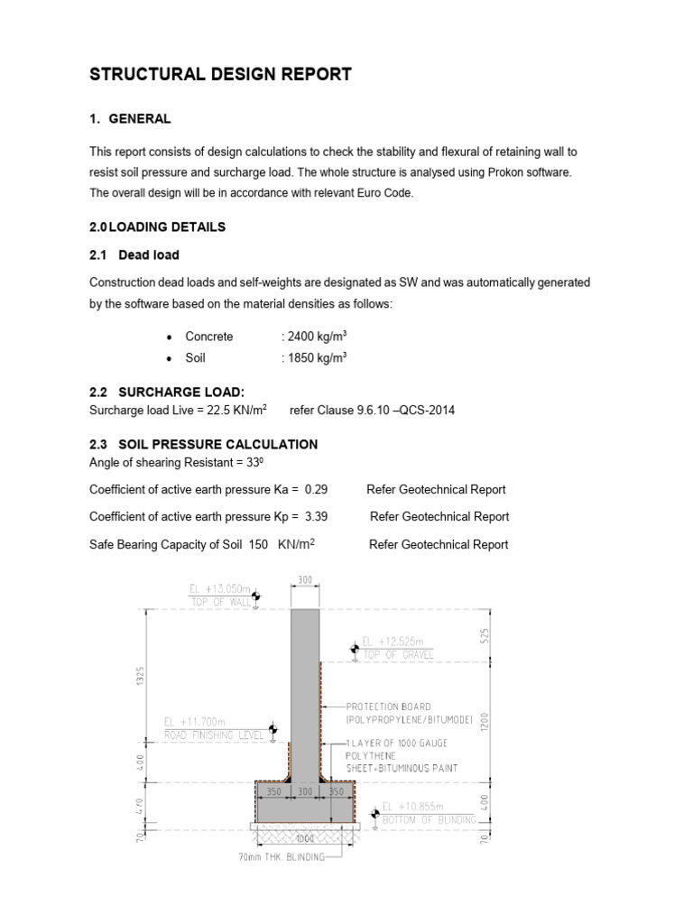 Retaining Wall (Type1) CalculationRev01 PDF Geotechnical