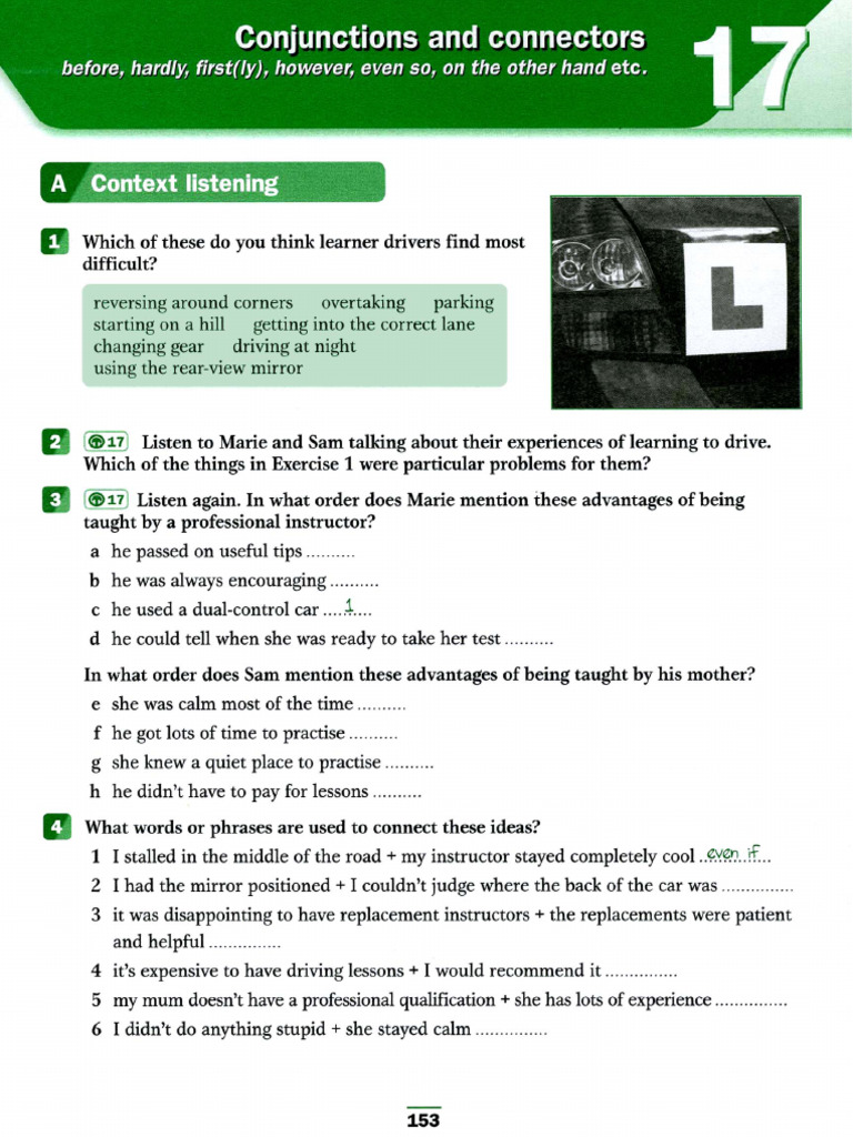 Conjunctions and Connectors PDF