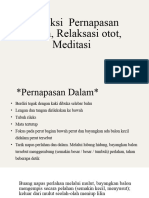 Instruksi Pernapasan Dalam, Relaksasi Otot, Meditasi