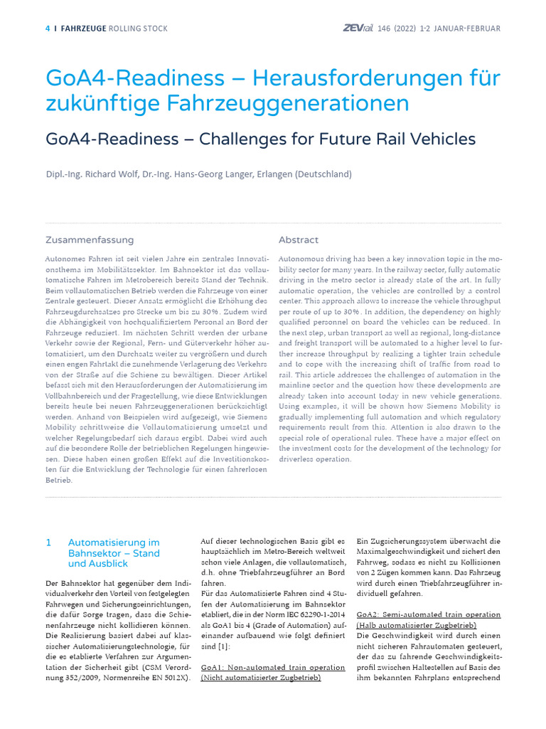2022 - GoA4-Readiness - Herausforderungen Für Zukünftige | PDF
