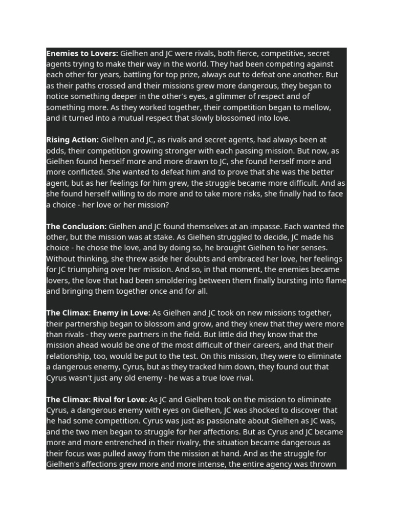 Enemies To Lovers | PDF