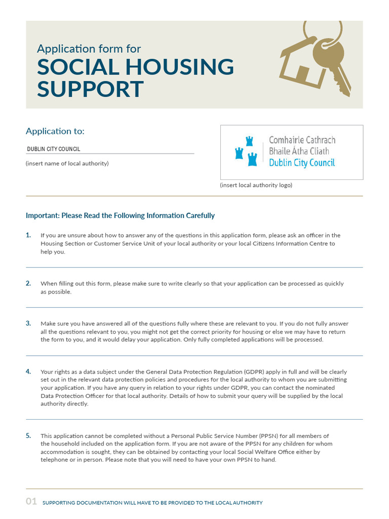 Social Housing Application Form 3 002 PDF European Economic Area