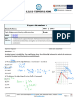 Solved WS2 Distance, Displacement, Speed & Velocity