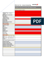 Aramark Blank New HIre Form Need Passport Number